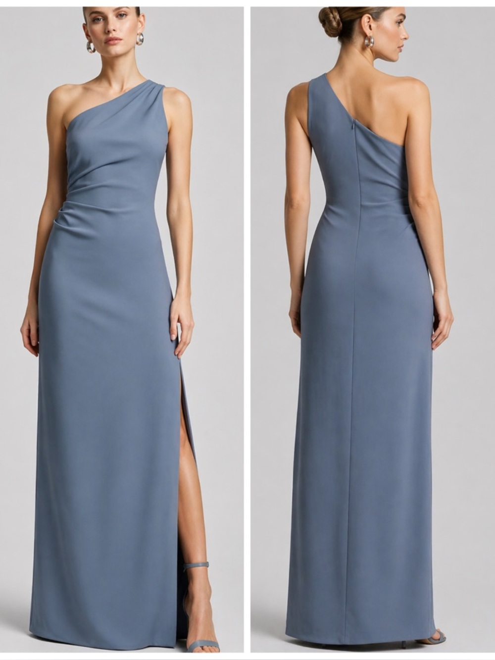 NWT Sachin & Babi Cece Gown in Slate Blue
